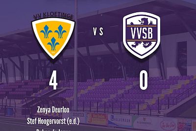 VVSB verliest in het laatste half uur van Kloetinge