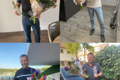 BEDANKJE VOOR KWARTET VRIJWILLIGERS ZATERDAG 1