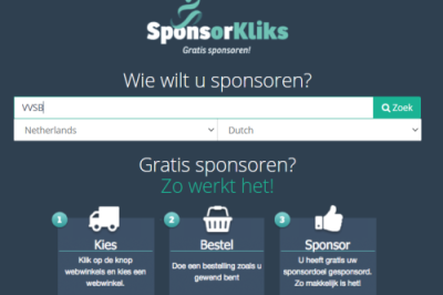 Steun VVSB eenvoudig via Sponsorkliks