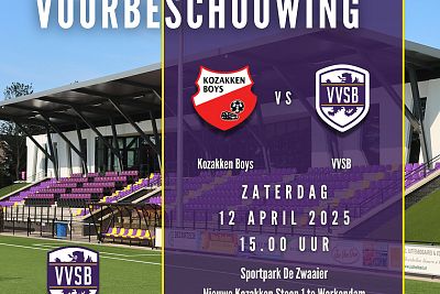 Voorbeschouwing Kozakken Boys - VVSB