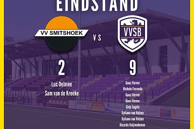 VVSB bezegeld lot van Smitshoek middels een 2-9 eindstand 