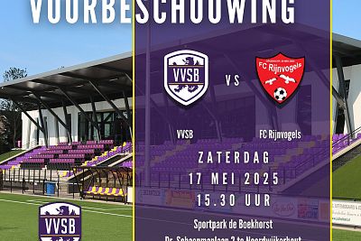 Voorbeschouwing VVSB - FC Rijnvogels