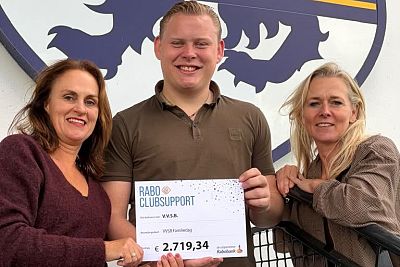 Een mooie bijdrage voor VVSB met Rabo ClubSupport!