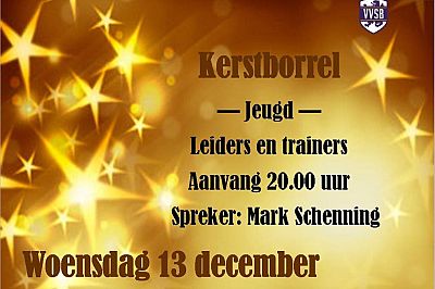 Kerstborrel voor Jeugd trainers/ leiders