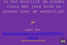 Praten over de wedstrijd