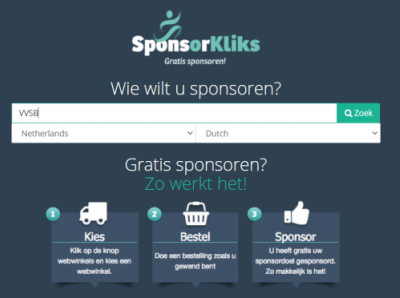 Steun VVSB heel eenvoudig via Sponsorkliks