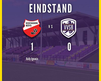 VVSB komt net te kort tegen Kozakken Boys