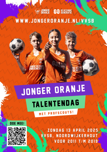 Jonger Oranje toernooi op 13 april