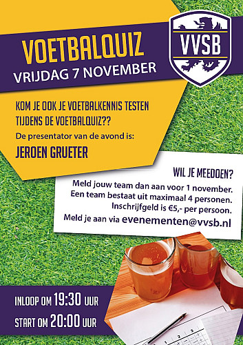 Test je voetbalkennis bij de VVSB Voetbalquiz! 