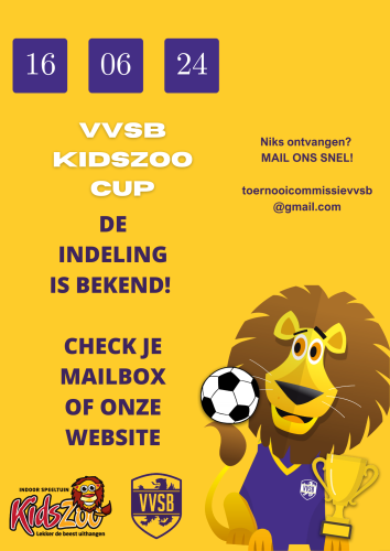 Toernooi indeling Kidszoo Cup 2024