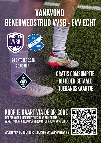 VANAVOND BEKERVOETBAL OP DE BOEKHORST! 
