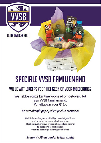 Speciale VVSB Familiemand of VVSB Borrelmand 