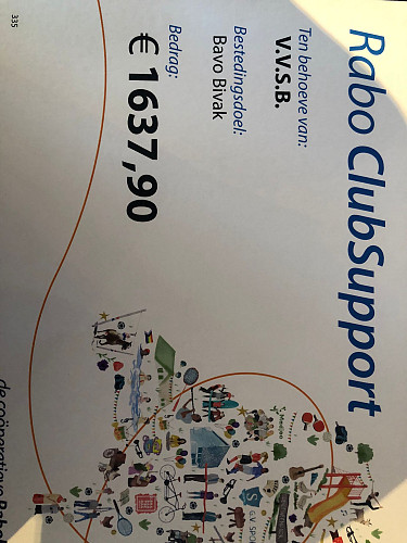 Rabobank Clubsupport en VVSB is een goede combinatie