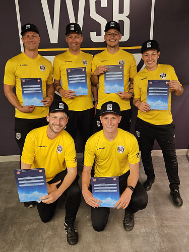 6 gediplomeerde trainers bij VVSB