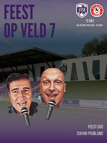 Zaterdag 16 mei = FEEST OP VELD 7!