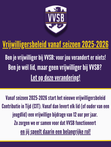 Contributie In Tijd start per seizoen 2025-2026
