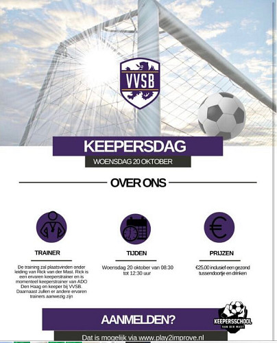 20 oktober 2021 Keepersdag bij VVSB