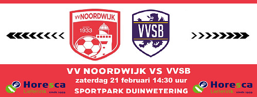 Belangrijke info Noordwijk – VVSB zaterdag 21 februari 14:30 uur