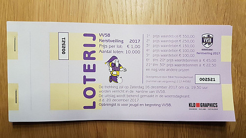 Loterij kerstveiling gaat van start !