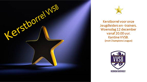 Kerstborrel voor Jeugdleiders en - trainers