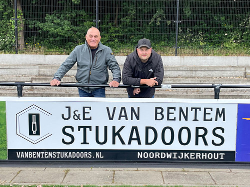 Nieuwe bordsponsor: J & E van Bentem Stukadoors