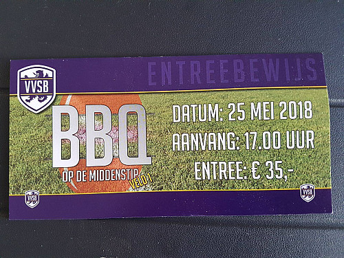 Kaarten middenstip BBQ