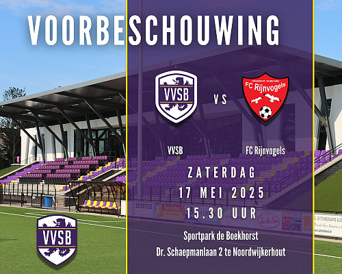 Voorbeschouwing VVSB - FC Rijnvogels