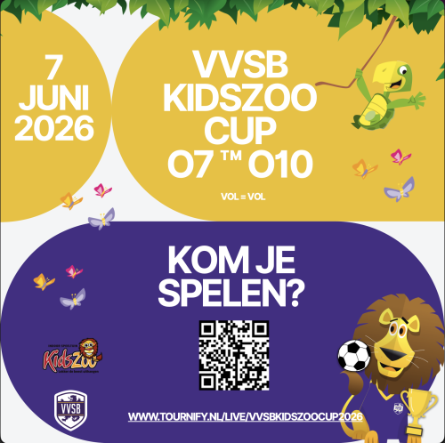 VVSB Kidszoo Cup 2026 – inschrijving geopend!
