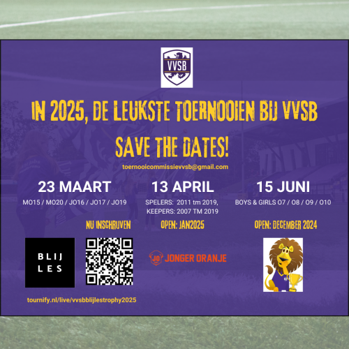 Toernooien nieuws 2025