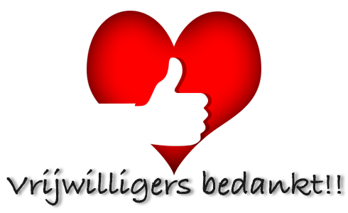 Vrijwilligers bedankt