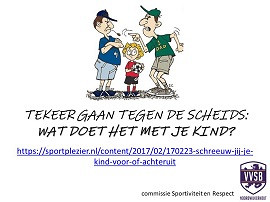 Tekeer gaan tegen de scheids !
